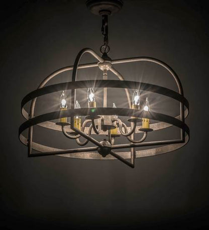 Aldari 6 Light 22" Wide Taper Candle Style Chandelier