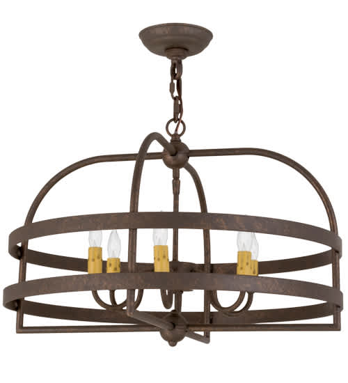 Aldari 6 Light 22" Wide Taper Candle Style Chandelier