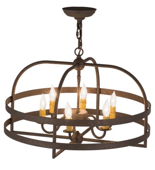 Aldari 6 Light 22" Wide Taper Candle Style Chandelier