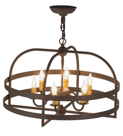 Aldari 6 Light 22" Wide Taper Candle Style Chandelier
