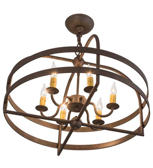 Aldari 6 Light 22" Wide Taper Candle Style Chandelier