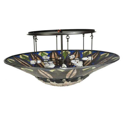 Tampa Bay 12 Light 60" Wide Semi-Flush Bowl Ceiling Fixture - Oil Rubbed Bronze Finish