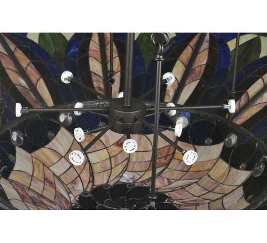 Tampa Bay 12 Light 60" Wide Semi-Flush Bowl Ceiling Fixture - Oil Rubbed Bronze Finish
