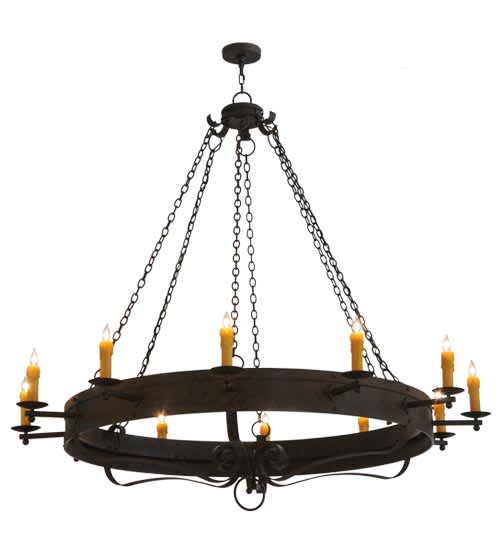Parnella 12 Light 72" Wide Taper Candle Style Chandelier