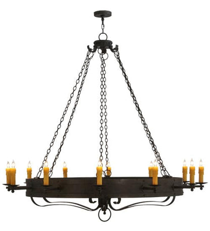 Parnella 12 Light 72" Wide Taper Candle Style Chandelier
