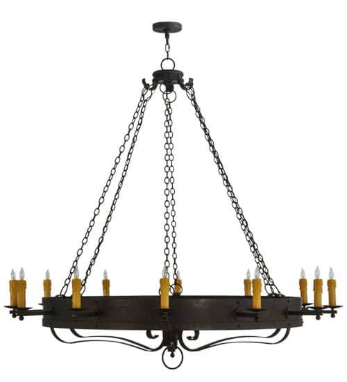 Parnella 12 Light 72" Wide Taper Candle Style Chandelier
