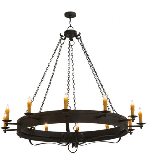 Parnella 12 Light 72" Wide Taper Candle Style Chandelier