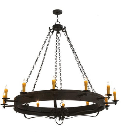 Parnella 12 Light 72" Wide Taper Candle Style Chandelier