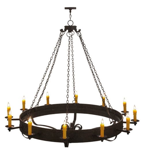 Parnella 12 Light 72" Wide Taper Candle Style Chandelier