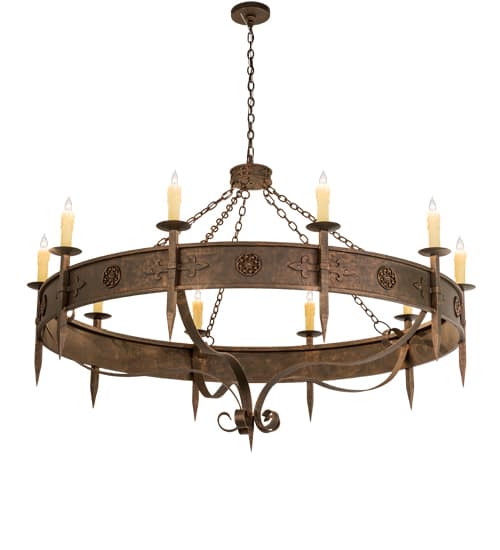 Calandra 10 Light 66" Wide Taper Candle Style Chandelier