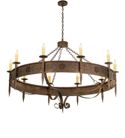 Calandra 10 Light 66" Wide Taper Candle Style Chandelier