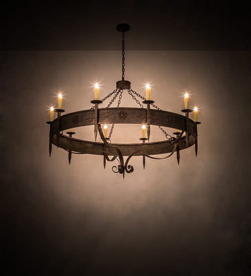 Calandra 10 Light 66" Wide Taper Candle Style Chandelier