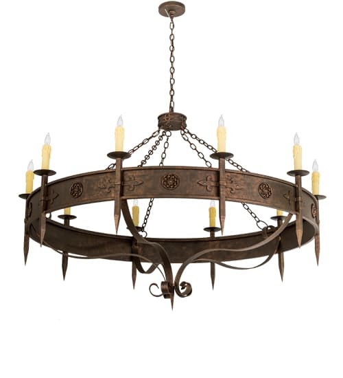 Calandra 10 Light 66" Wide Taper Candle Style Chandelier