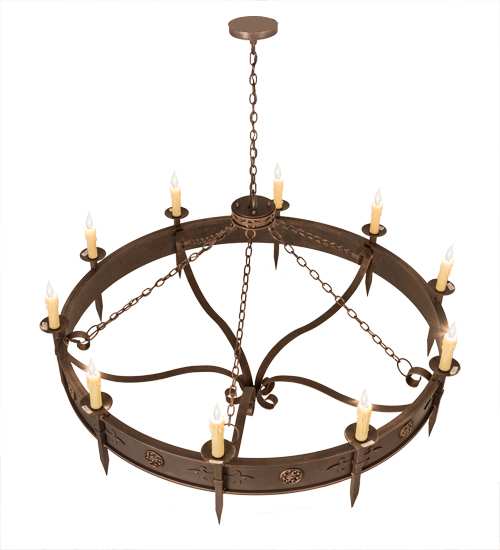 Calandra 10 Light 66" Wide Taper Candle Style Chandelier