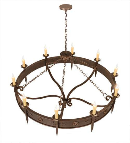 Calandra 10 Light 66" Wide Taper Candle Style Chandelier