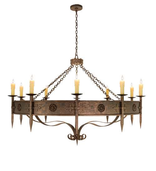 Calandra 10 Light 66" Wide Taper Candle Style Chandelier