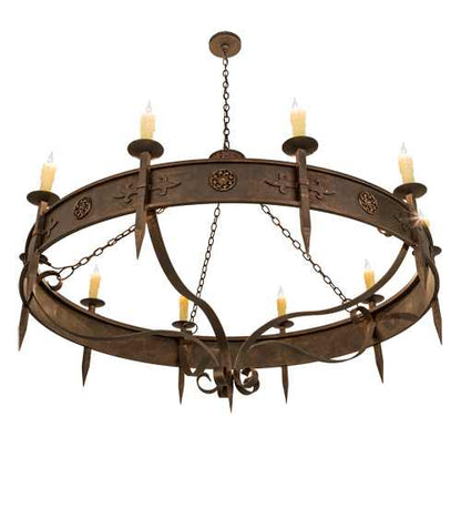 Calandra 10 Light 66" Wide Taper Candle Style Chandelier