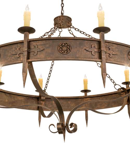 Calandra 10 Light 66" Wide Taper Candle Style Chandelier