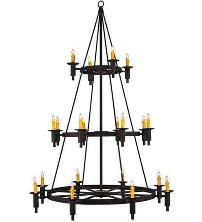 Carella 20 Light 164" Tall Taper Candle Style Chandelier - Dark Roast Finish