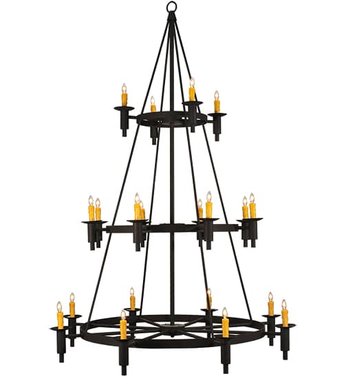 Carella 20 Light 164" Tall Taper Candle Style Chandelier - Dark Roast Finish