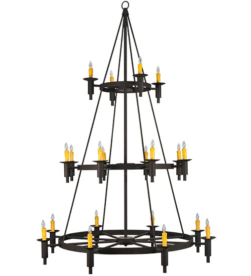 Carella 20 Light 164" Tall Taper Candle Style Chandelier - Dark Roast Finish
