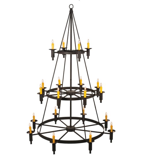Carella 20 Light 164" Tall Taper Candle Style Chandelier - Dark Roast Finish