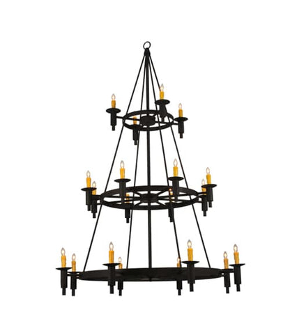Carella 20 Light 164" Tall Taper Candle Style Chandelier - Dark Roast Finish