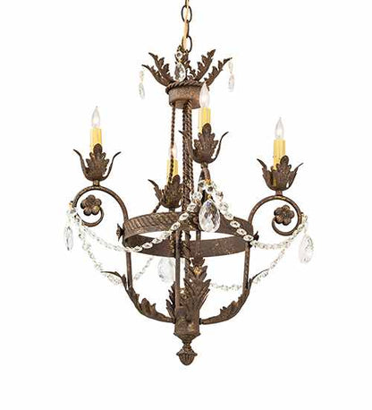 Antonia 4 Light 20" Wide Crystal Candle Style Chandelier