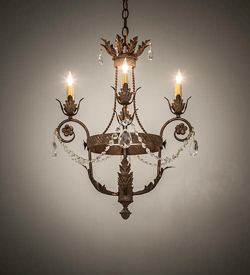 Antonia 4 Light 20" Wide Crystal Candle Style Chandelier