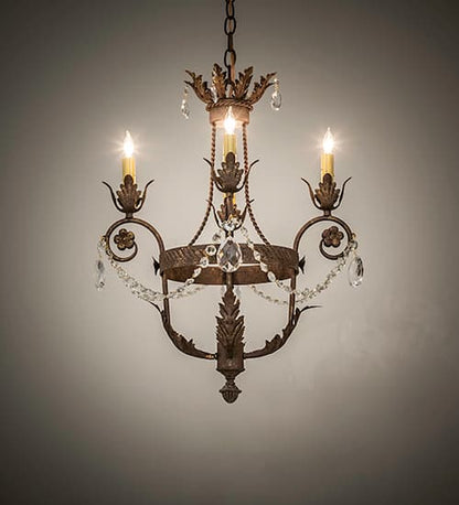 Antonia 4 Light 20" Wide Crystal Candle Style Chandelier