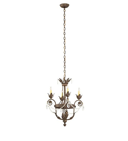 Antonia 4 Light 20" Wide Crystal Candle Style Chandelier