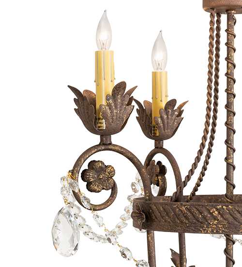 Antonia 4 Light 20" Wide Crystal Candle Style Chandelier