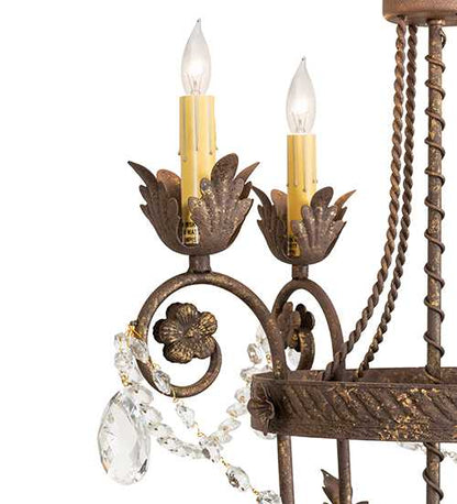 Antonia 4 Light 20" Wide Crystal Candle Style Chandelier