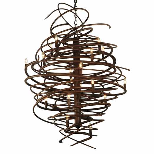 Cyclone 18 Light 36" Wide Taper Candle Style Chandelier