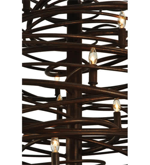 Cyclone 18 Light 36" Wide Taper Candle Style Chandelier