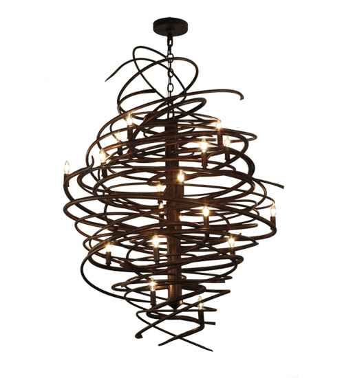 Cyclone 18 Light 36" Wide Taper Candle Style Chandelier