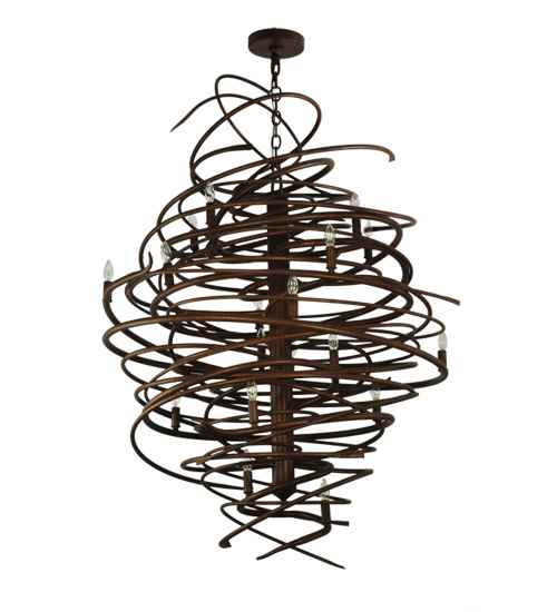 Cyclone 18 Light 36" Wide Taper Candle Style Chandelier