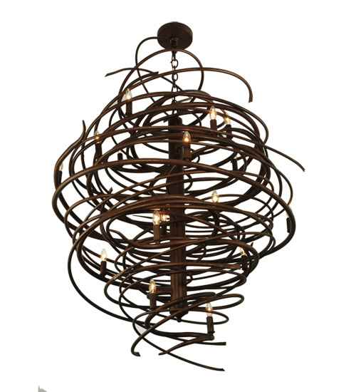 Cyclone 18 Light 36" Wide Taper Candle Style Chandelier
