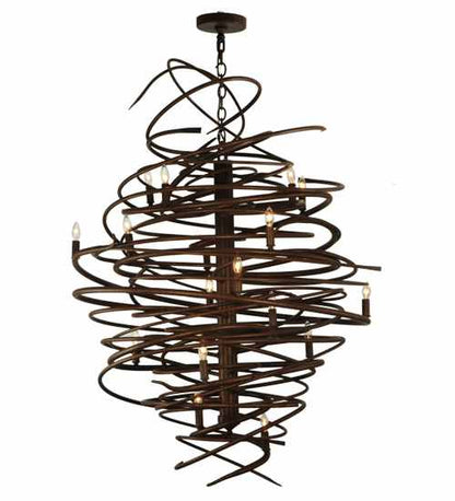 Cyclone 18 Light 36" Wide Taper Candle Style Chandelier