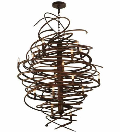 Cyclone 18 Light 36" Wide Taper Candle Style Chandelier