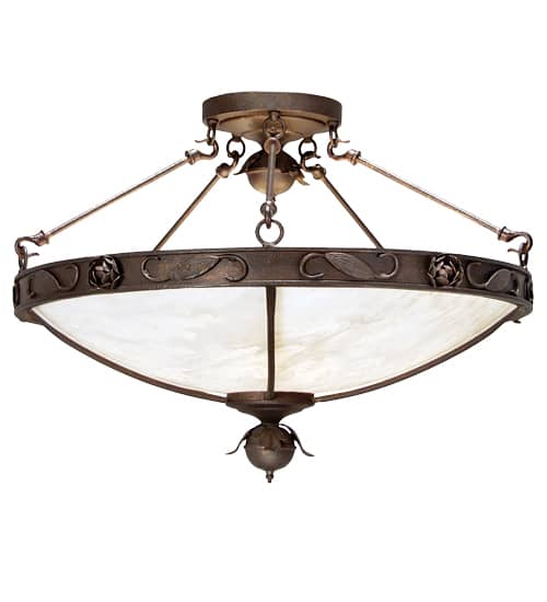 Arabesque 5 Light 30" Wide Semi-Flush Bowl Ceiling Fixture