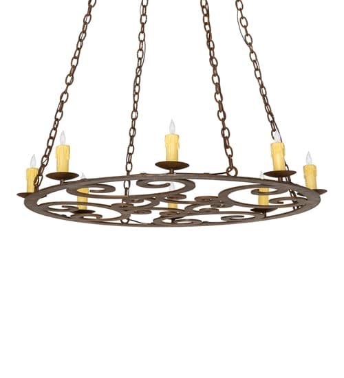 Ashley 8 Light 42" Wide Taper Candle Style Chandelier