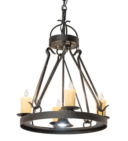 Lakeshore 4 Light 28" Wide Taper Candle Pendant