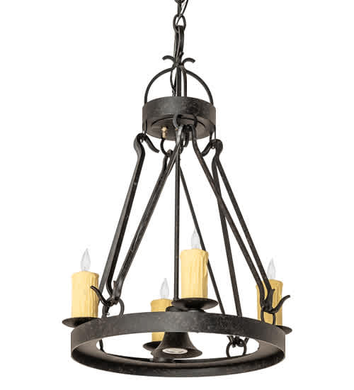 Lakeshore 4 Light 28" Wide Taper Candle Pendant