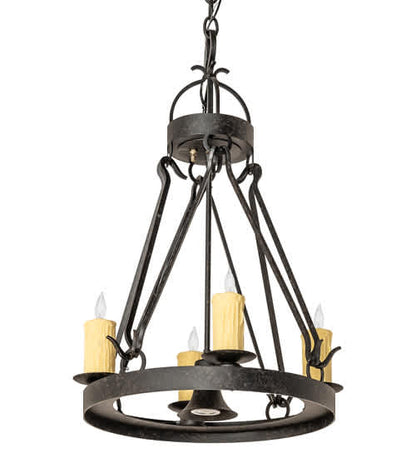 Lakeshore 4 Light 28" Wide Taper Candle Pendant