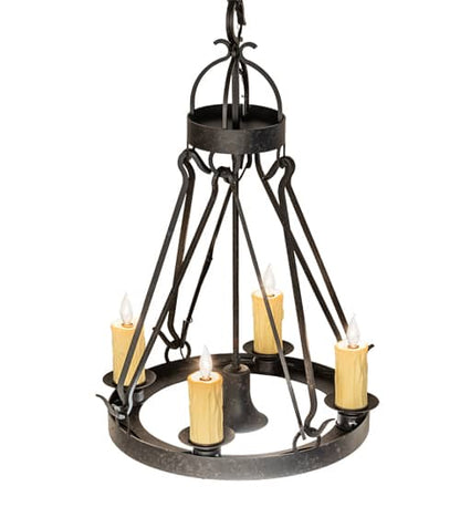 Lakeshore 4 Light 28" Wide Taper Candle Pendant