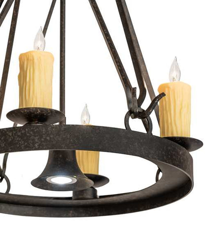 Lakeshore 4 Light 28" Wide Taper Candle Pendant