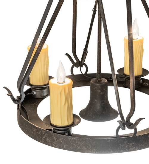 Lakeshore 4 Light 28" Wide Taper Candle Pendant