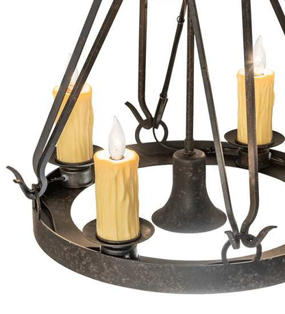 Lakeshore 4 Light 28" Wide Taper Candle Pendant