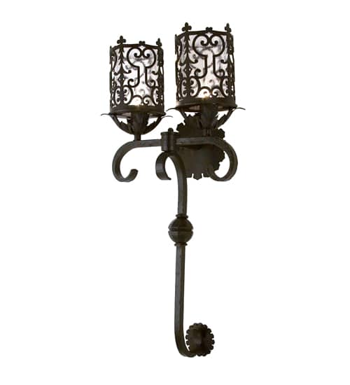 Oskar 2 Light 36" Tall Wall Sconce